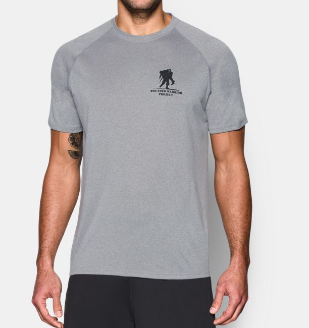 Under Armour Men's WWP Tactical Graphic T-Shirt - Grey- Small