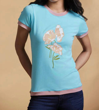Sasha+Z - Poppies Short Sleeve Tee