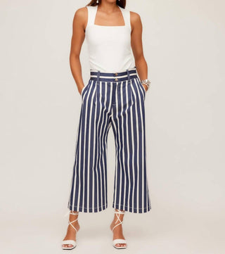 Fifteen Twenty - Sadie Striped Wide Leg Trousers