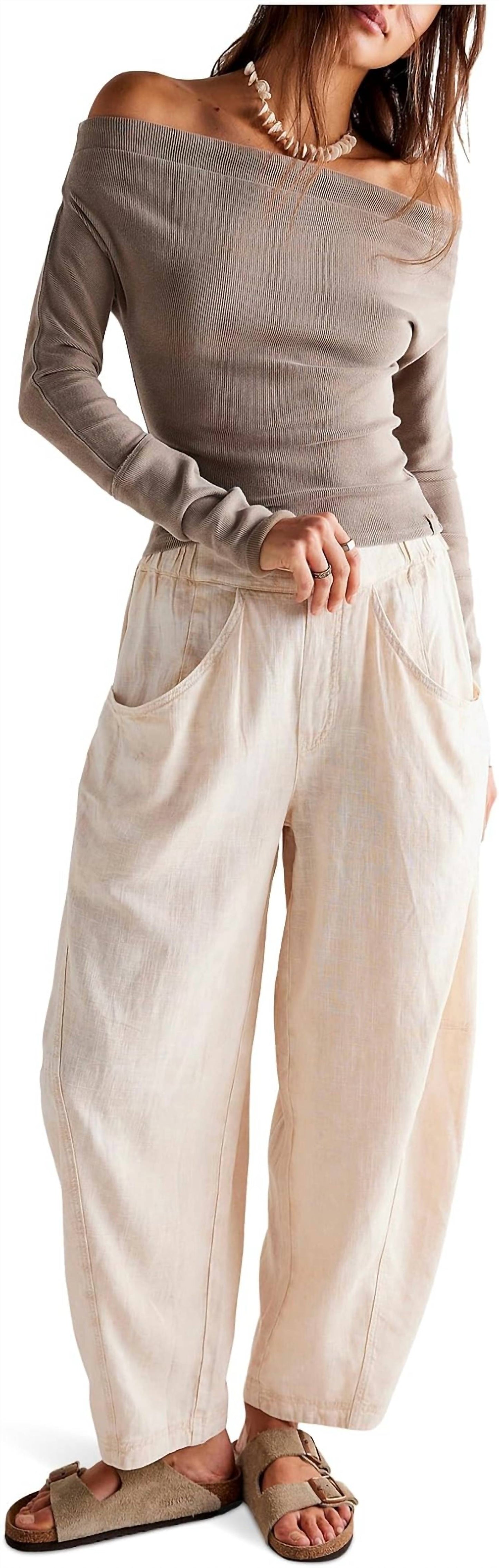 Free People - High Road Pull-on Barrel Pants