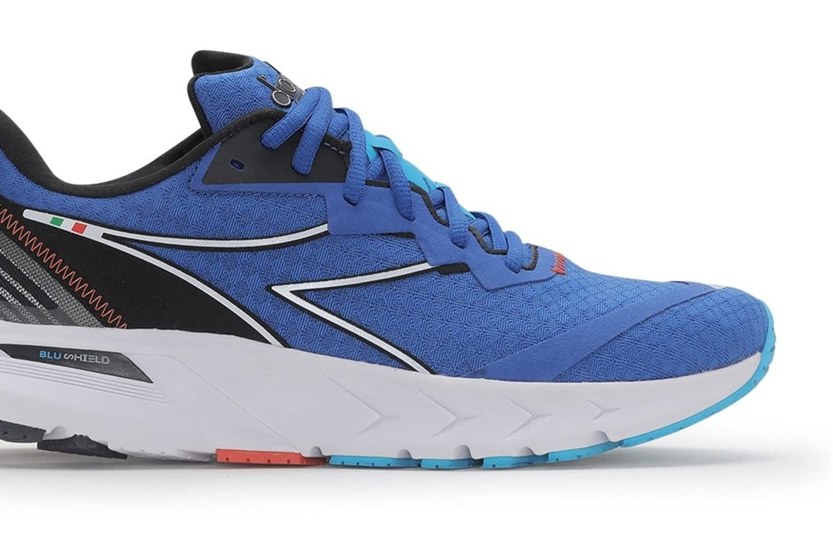 Diadora Men's Mythos Blushield Volo 2 Shoes Black/White/Orange