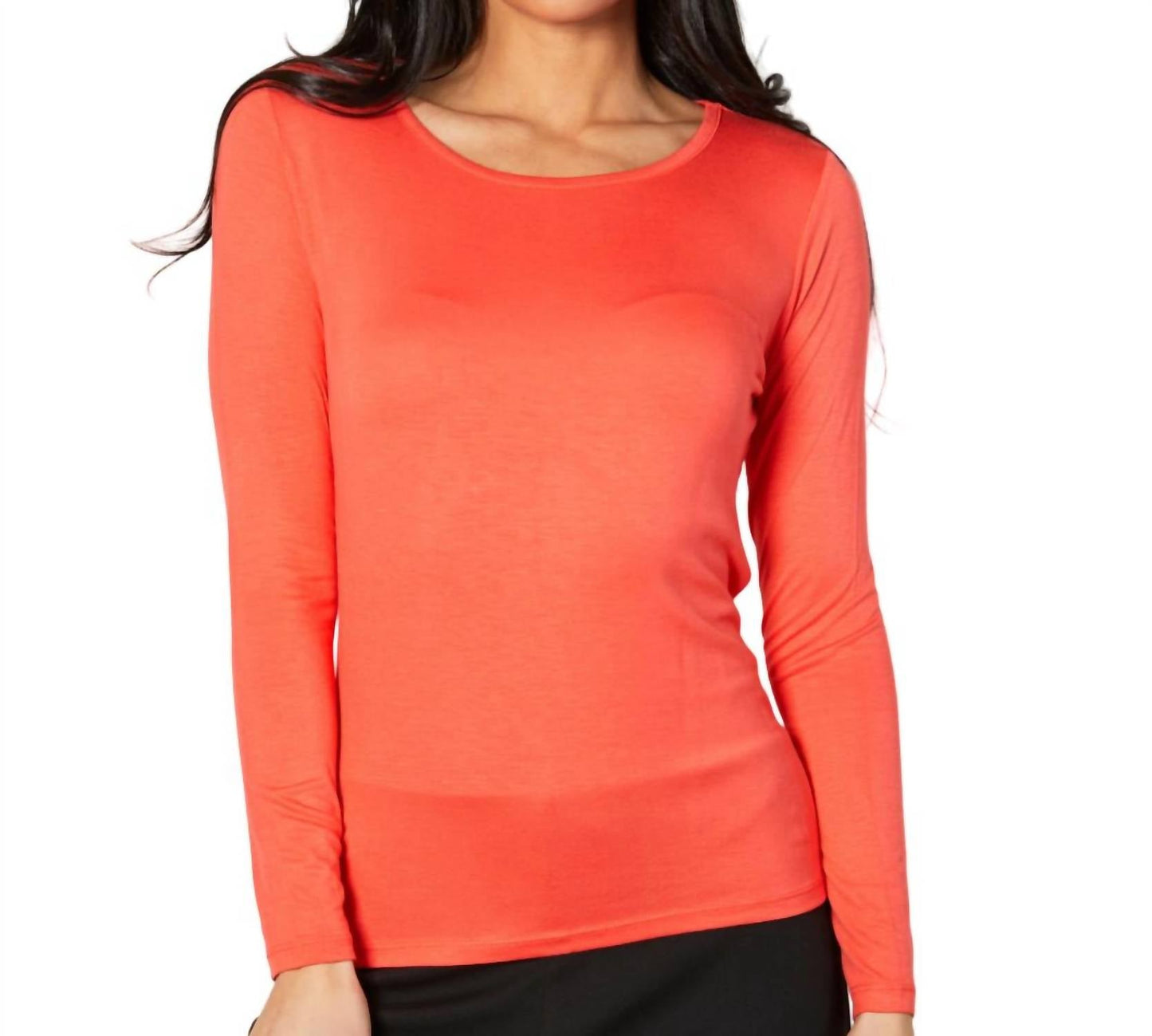 Angel Apparel - Long Sleeve Scoop Neck Top