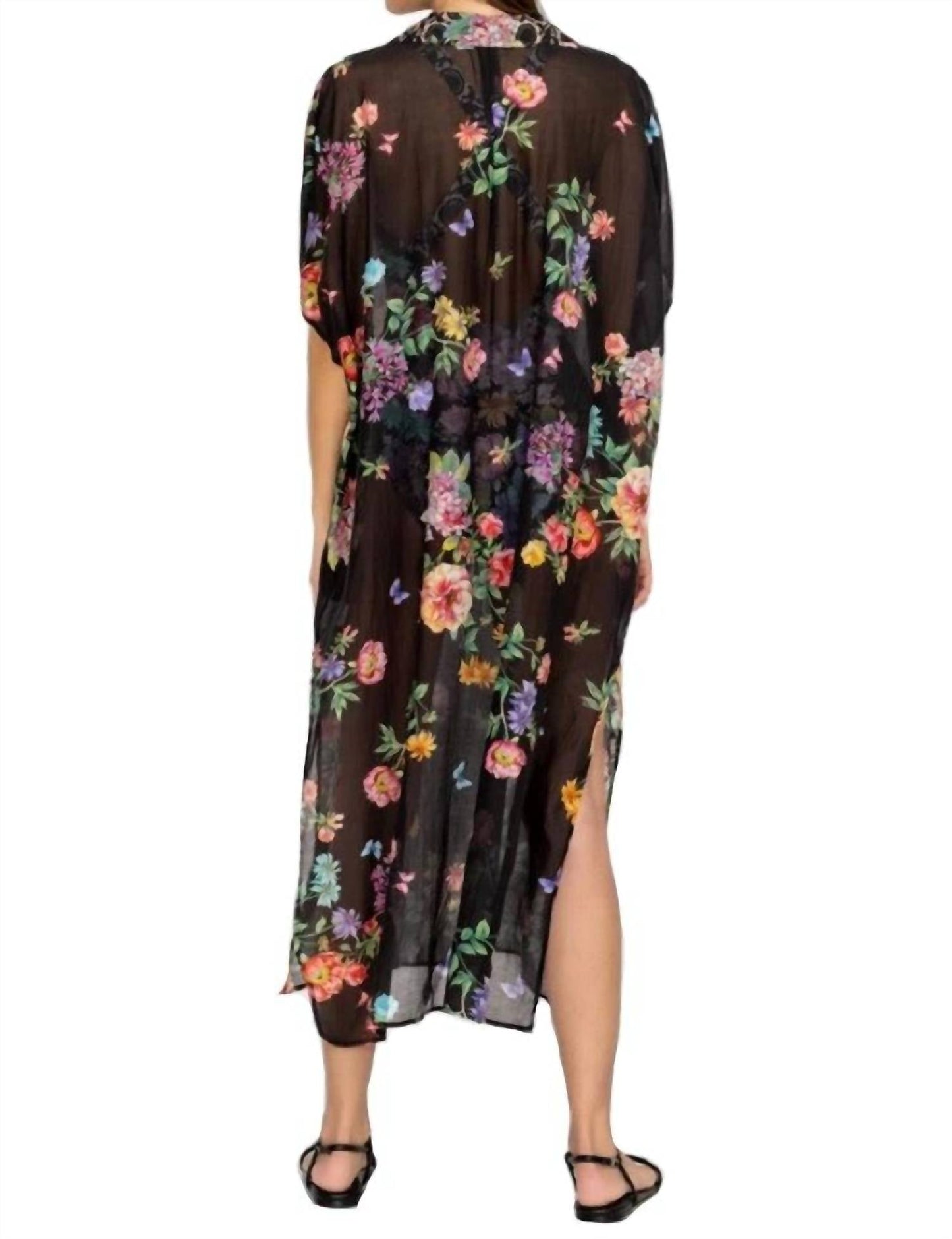 Johnny Was - Butterfly Collared Kaftan Coverup