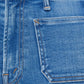 Mother - Lil' Hustler Roller Patch Pocket Sneak Wide Leg Jeans