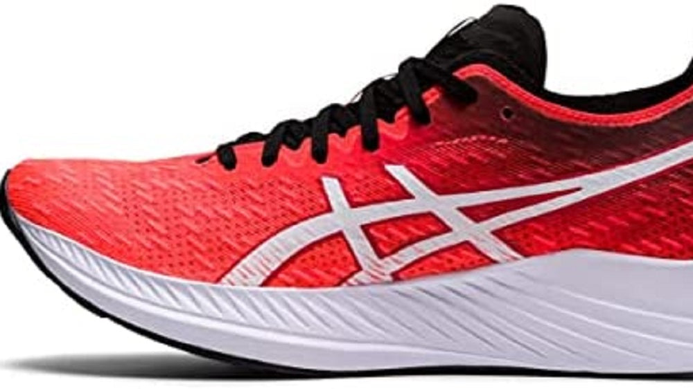 ASICS Women's Magic Speed Running Shoes Sunrise RED/White Size 10 B Medium US
