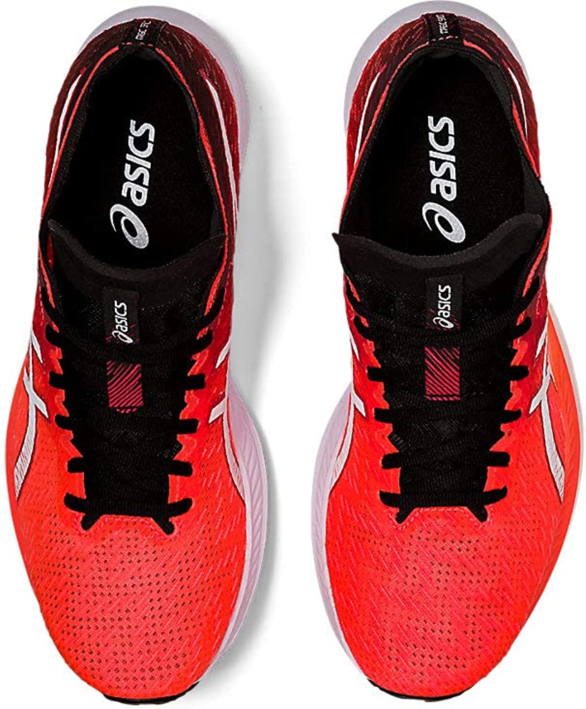 ASICS Women's Magic Speed Running Shoes Sunrise RED/White Size 8.5 B Medium US