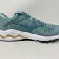 Mizuno Women's Wave Inspire 17 Running Shoe Eggshell Blue/Turq Size 6.5 B Medium US