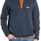 LLBean Men's Airlight Knit Pullover - Navy/Glazed Ginger