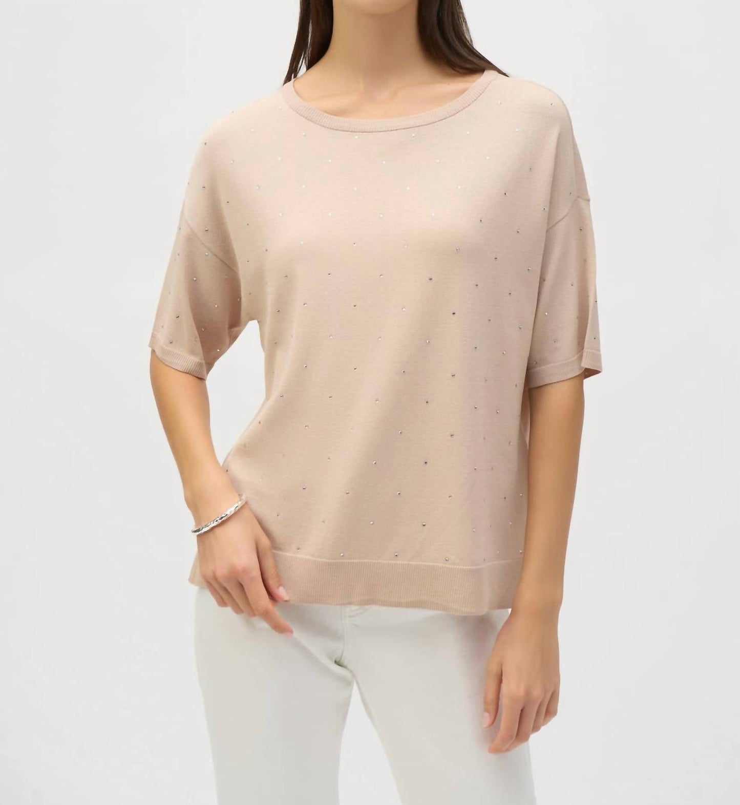 Joseph Ribkoff - Knit Elbow Sleeves Sweater