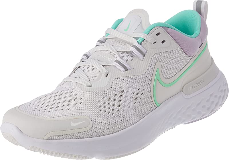 Nike Women's React Miler 2 Running Shoes Green Size 11 B Medium US