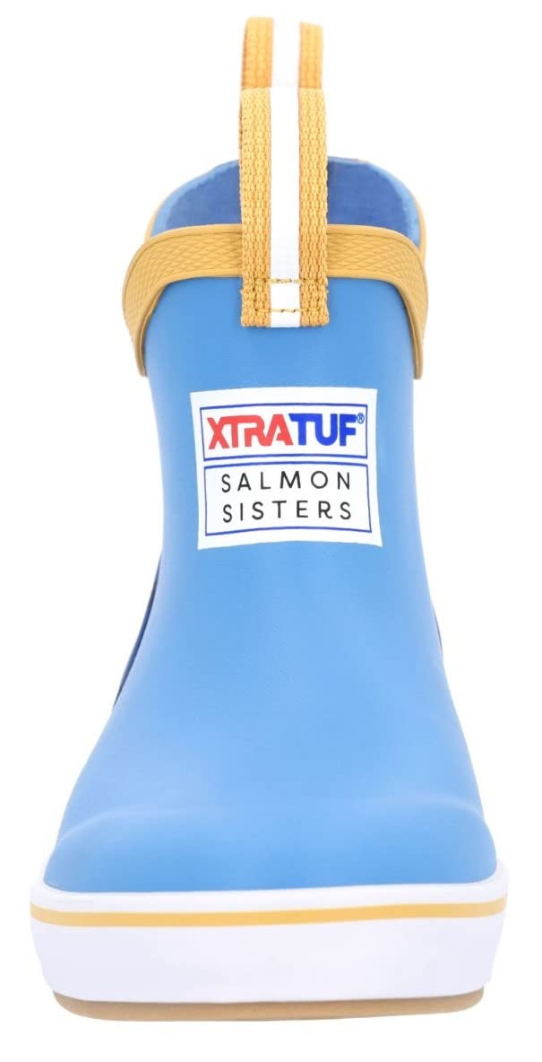 Xtratuf Kid's Salmon Sisters Ankle Deck Boot Blue Size 4 Big Kid US