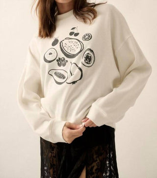 Promesa - Fruits Waffle-Knit Top