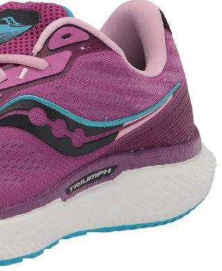 Saucony Women's Triumph 19 Running Shoes Razzle/Blaze Purple