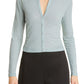 Vince Tie Back Cotton Knit Cardigan in Pale Bay, Size X-Small