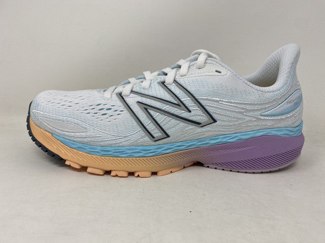 New Balance Women's 860 V12 Running Shoes White/Blue Size 6.5 2A Narrow US
