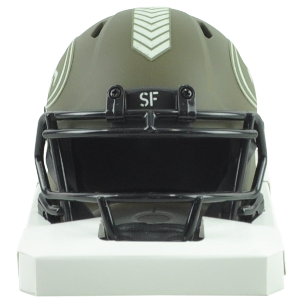 NFL San Francisco 49ers Frank Gore Signed Autograph Mini Helmet Salute To Servic