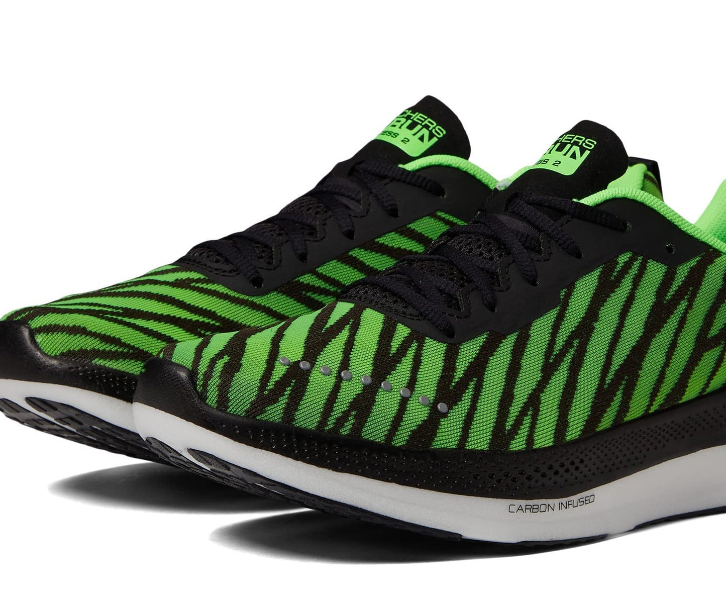 Skechers Men's Go Run Arch Fit Razor Excess 2 Shoes Lime/Black Size 9 D Medium US