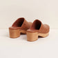 Charlotte Stone - Women's Martino Low Heel Wooden Clogs