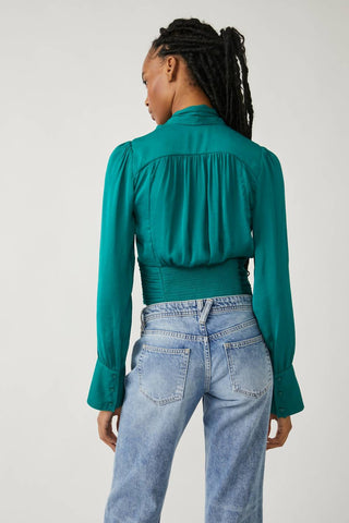 Free People - MEET ME THERE BUTTONDOWN TOP