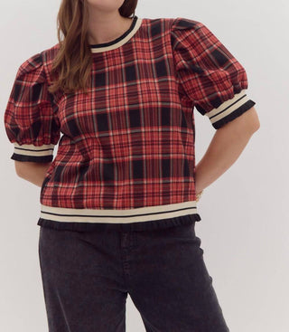 Entro - Plaid Top