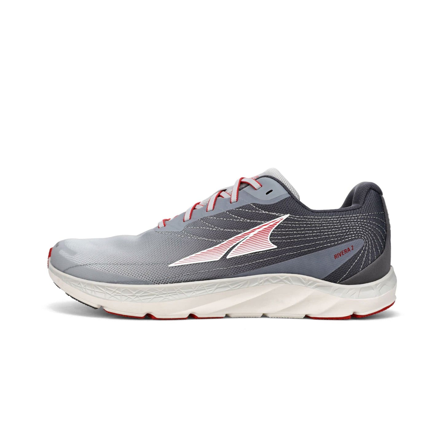 ALTRA Men's Rivera 2 Running Shoes Light Gray/Red Size 12 D Medium US