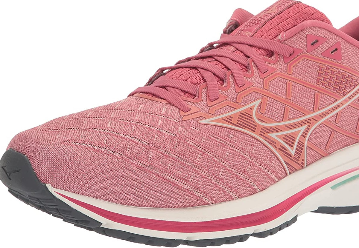 Mizuno Women's Wave Inspire 18 Running Shoes Rosette/Snow Size 6.5 B Medium US