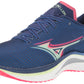 Mizuno Men's Wave Rebellion Running Shoes Blue/Paradise Pink Size 12 D Medium US
