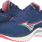 Mizuno Men's Wave Rebellion Running Shoes Blue/Paradise Pink Size 12 D Medium US