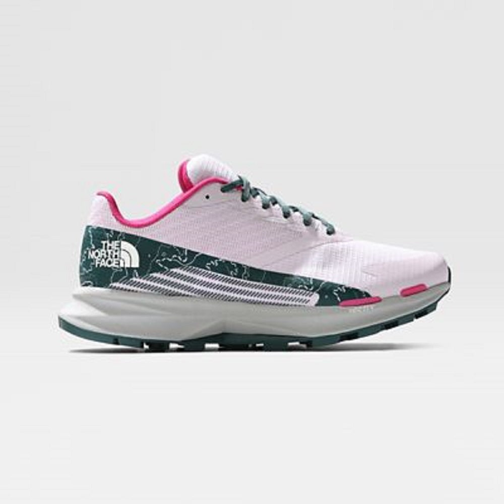 The North Face Women's Vectiv Levitum Run Shoes Grey/Pink Size 9 B Medium US