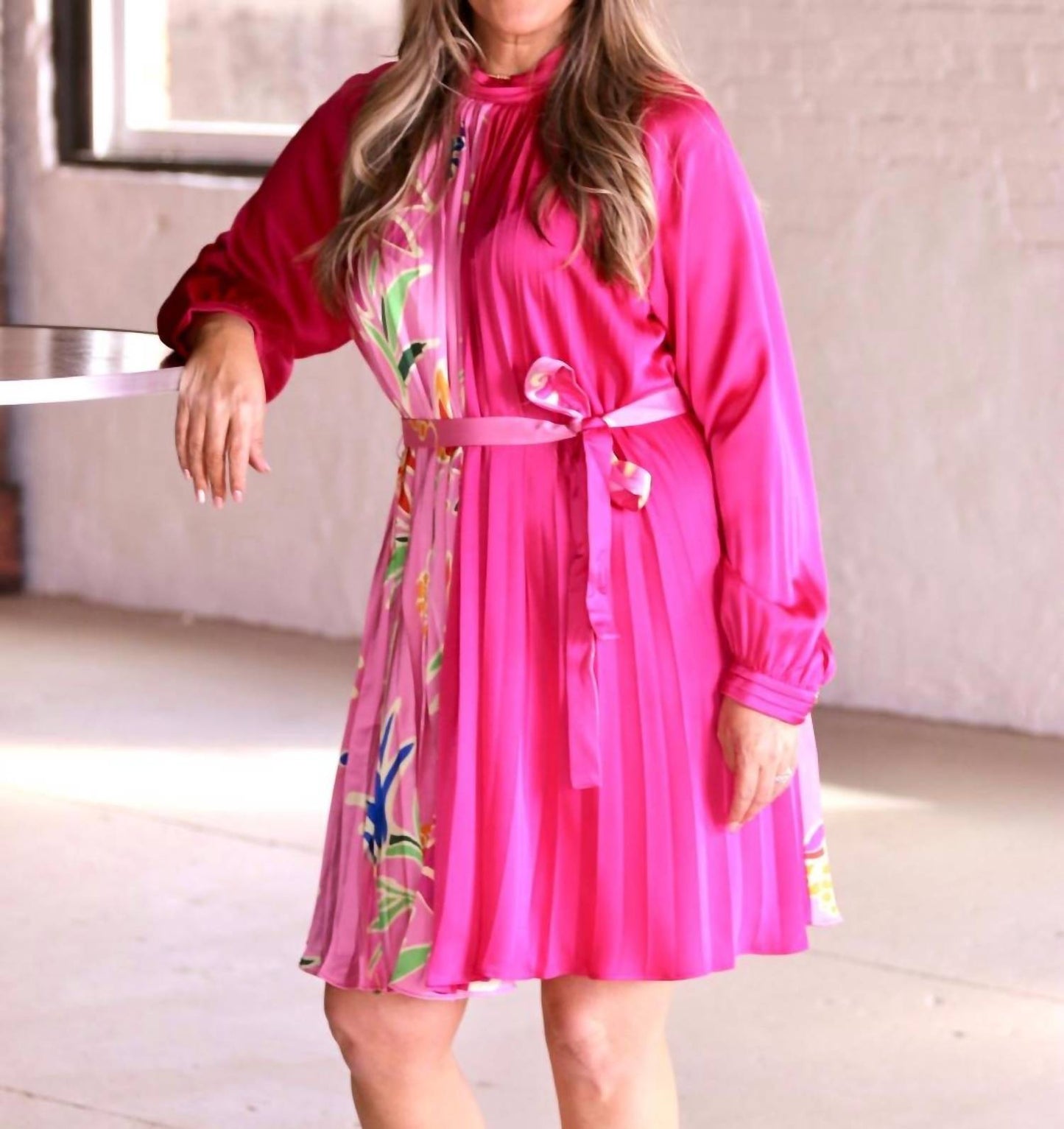 Fate - Floral Pleated Dress