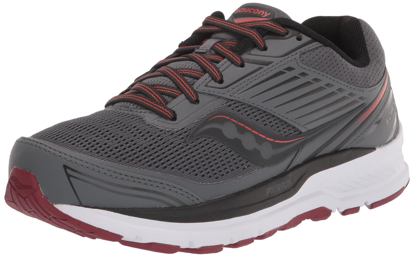 Saucony Men'S Echelon 8 Running Shoes Shadow/Mulberry