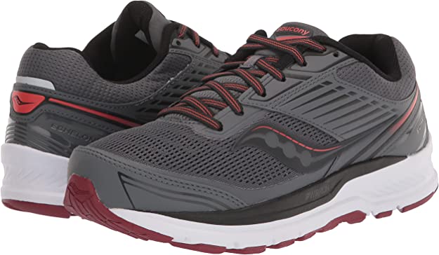 Saucony Men'S Echelon 8 Running Shoes Shadow/Mulberry