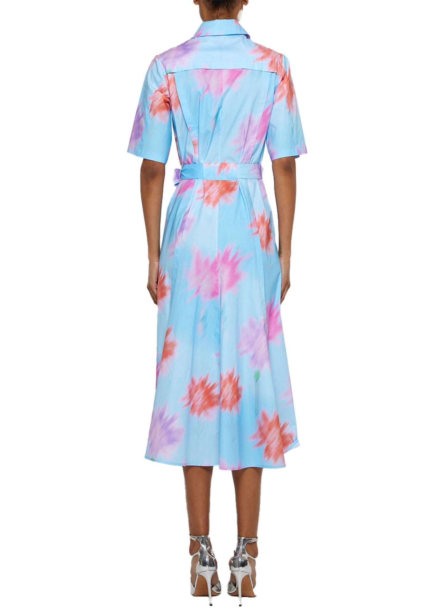 Prabal Gurung - Short Sleeve Midi Floral Shirtdress