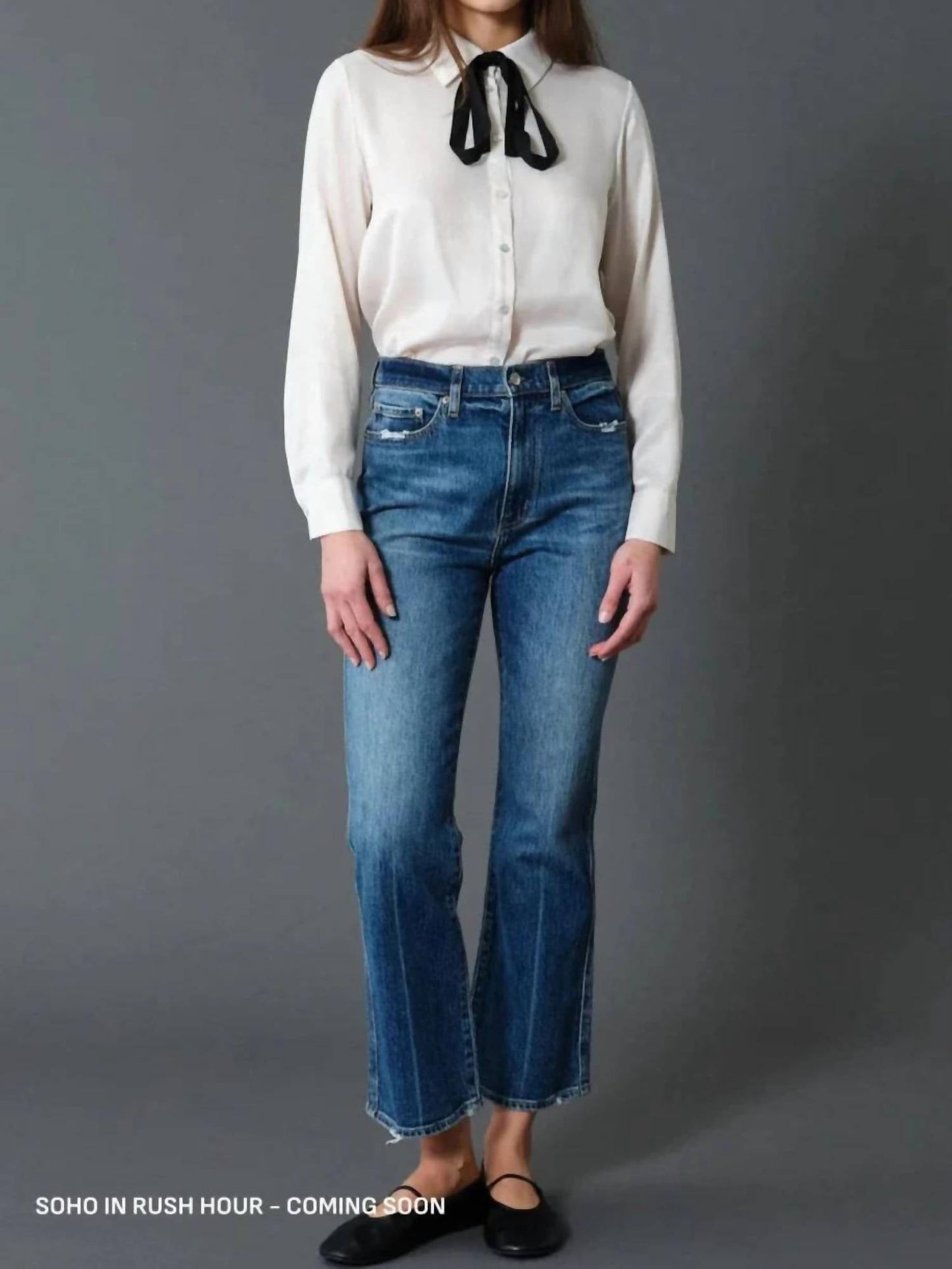 Daze - Soho High Rise Ankle Flare Denim Jeams