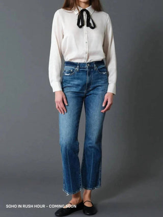 Daze - Soho High Rise Ankle Flare Denim Jeams