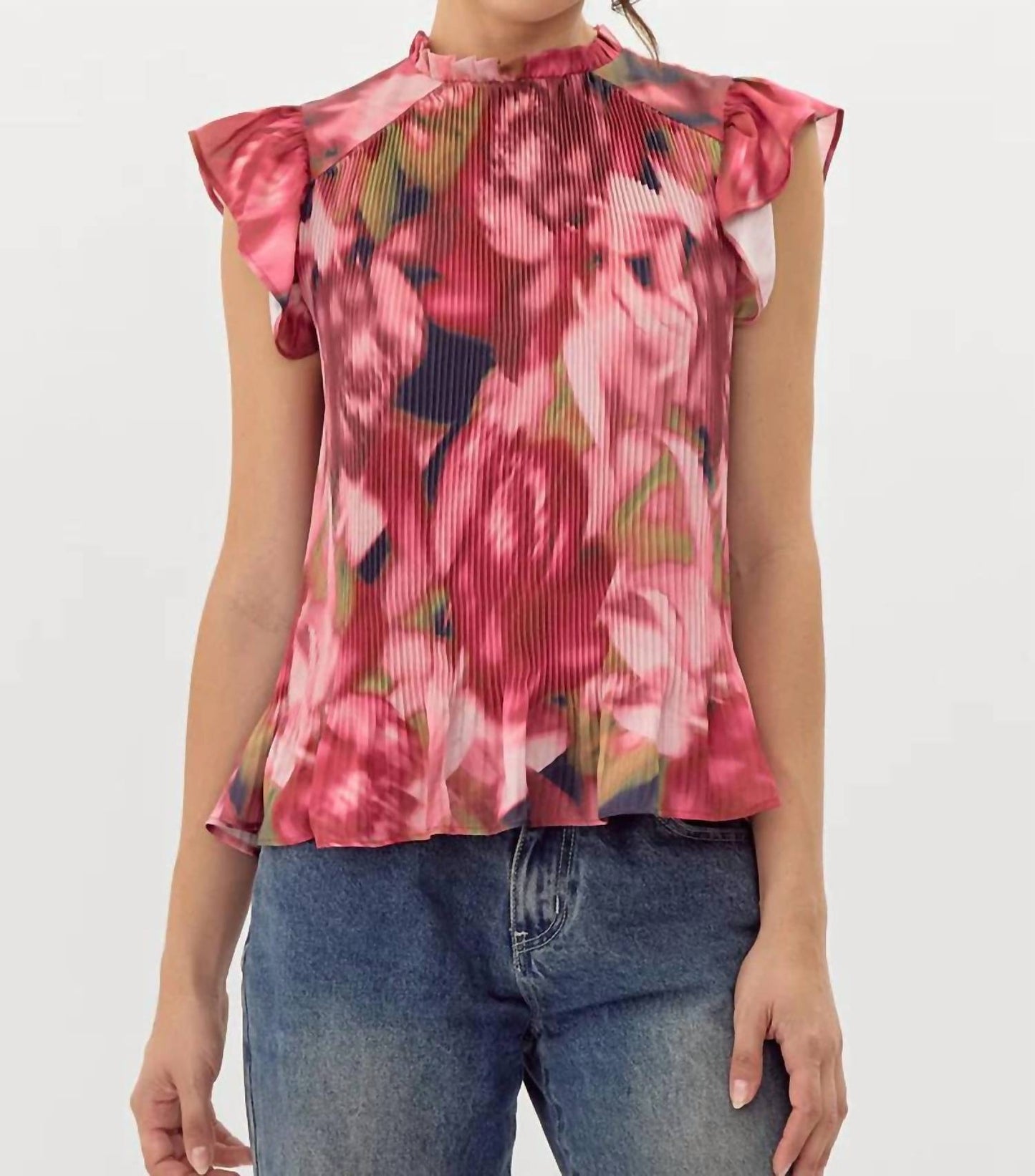 Adelyn Rae - Jacinda Pintucked Blouse