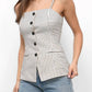 Greylin - Sandi Button Front Top