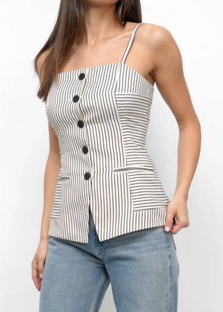 Greylin - Sandi Button Front Top