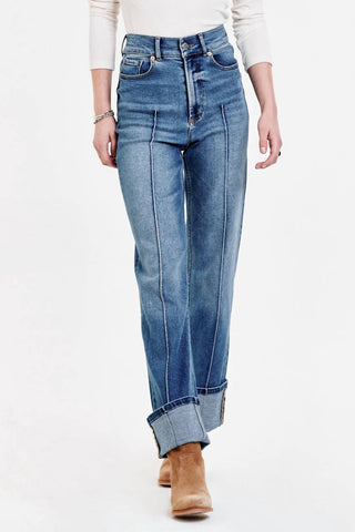 Dear John Denim - Holly Super High Rise Cuffed Straight Jeans