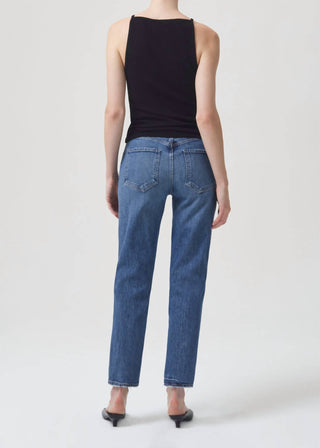 Agolde - Riley Long High Rise Straight Jeans