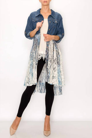Origami - Denim & Lace Duster