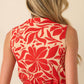 Aylaya - Geometric Print Linen Blend Boracay Top