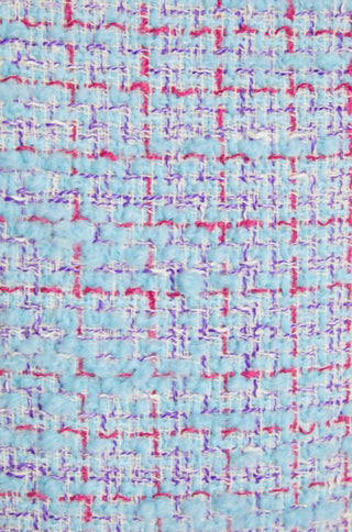 Boutique Moschino - Satin-Trimmed Pleated Boucle-Tweed Mini Dress