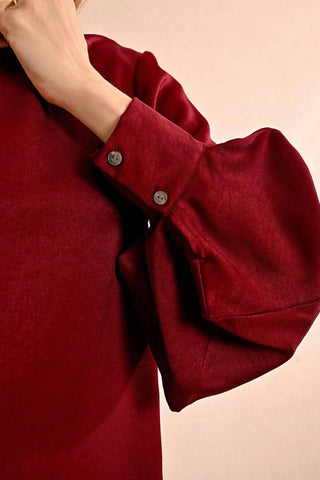 Molly Bracken - Fancy Sleeve Satin Dress