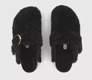 Birkenstock - Women's Boston Big Buckle Teddy Clogs