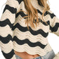 &Merci - Wavy pointelle sweater