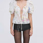 For Love & Lemons - Patchwork Violette Top