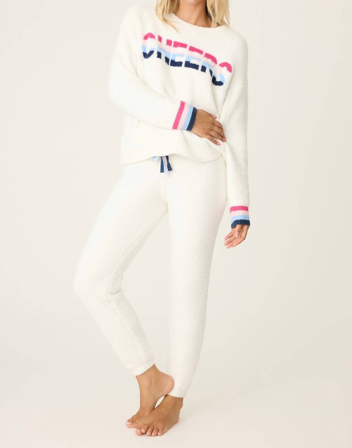 Pj Salvage - Marshmallow Party Knit Banded Pants