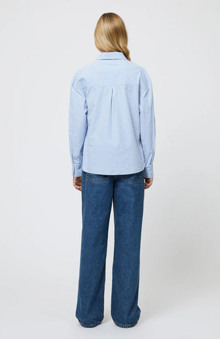 French Connection - Cambria Cotton Stripes Corsage Shirt