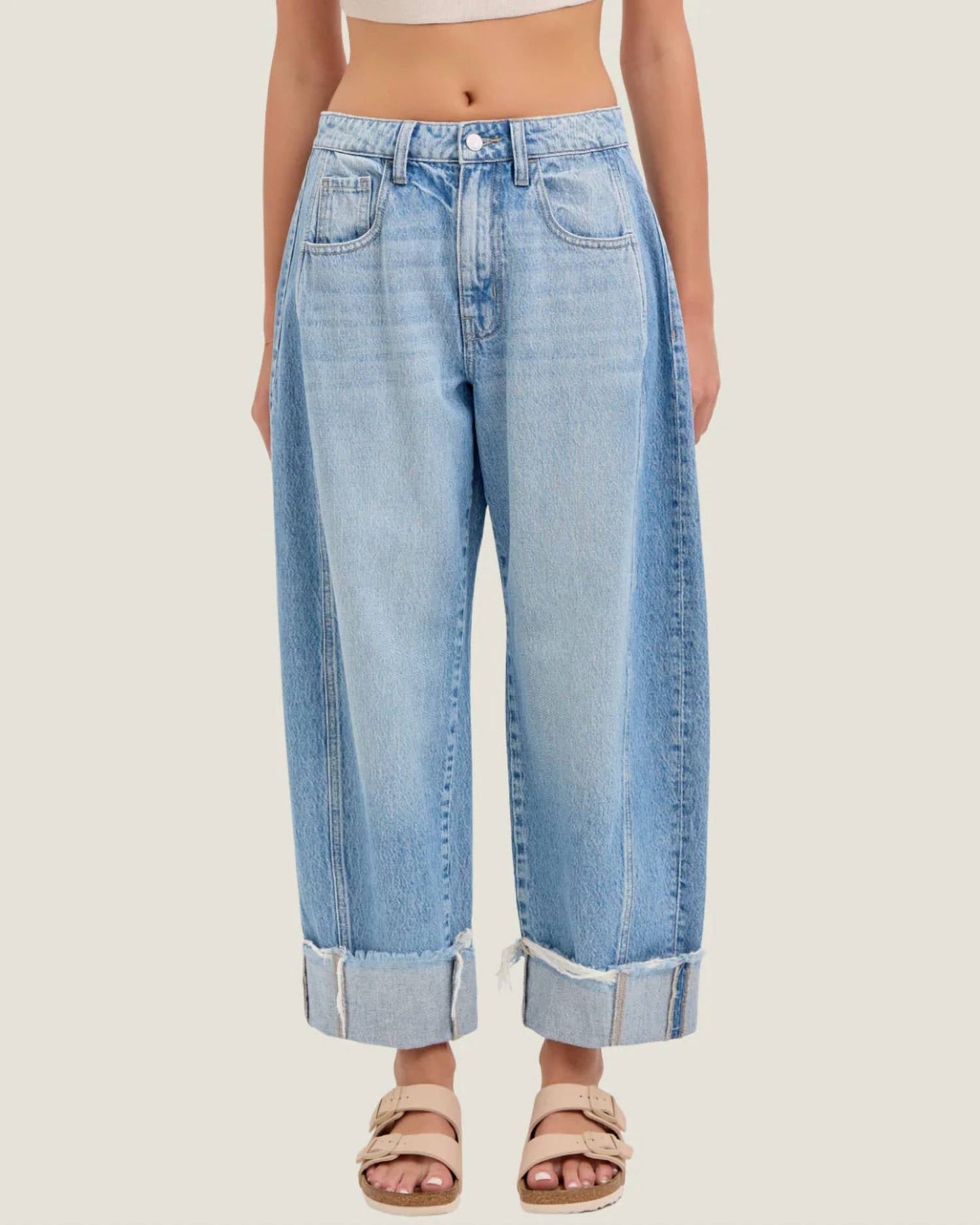 Cello - Jessie: Mid Waisted Barrel Jeans